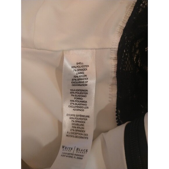 White House Black Market Classic Geometric  Knee Length Size 4 Boho Feminine - Picture 12 of 12